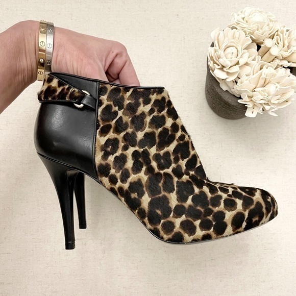 New Longchamp $805 Calf Hair Stiletto Heel Bootie - Picture 6 of 15